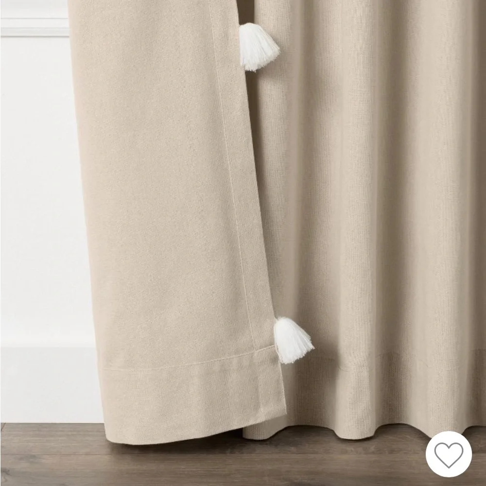 NWT. Decorative Window Panel by Mercantile. Color Linen. Includes one panel
